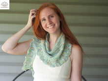 Load image into Gallery viewer, Atlantis Scarf Hand Knitting Pattern Fingering Weight