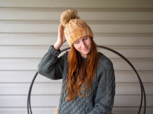 Load image into Gallery viewer, Haystack Hat Aran and Lace Knitting Pattern