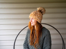 Load image into Gallery viewer, Haystack Hat Aran and Lace Knitting Pattern