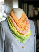 Load image into Gallery viewer, Lacy Sampler Cowl Fingering Weight Pattern