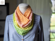 Load image into Gallery viewer, Lacy Sampler Cowl Fingering Weight Pattern