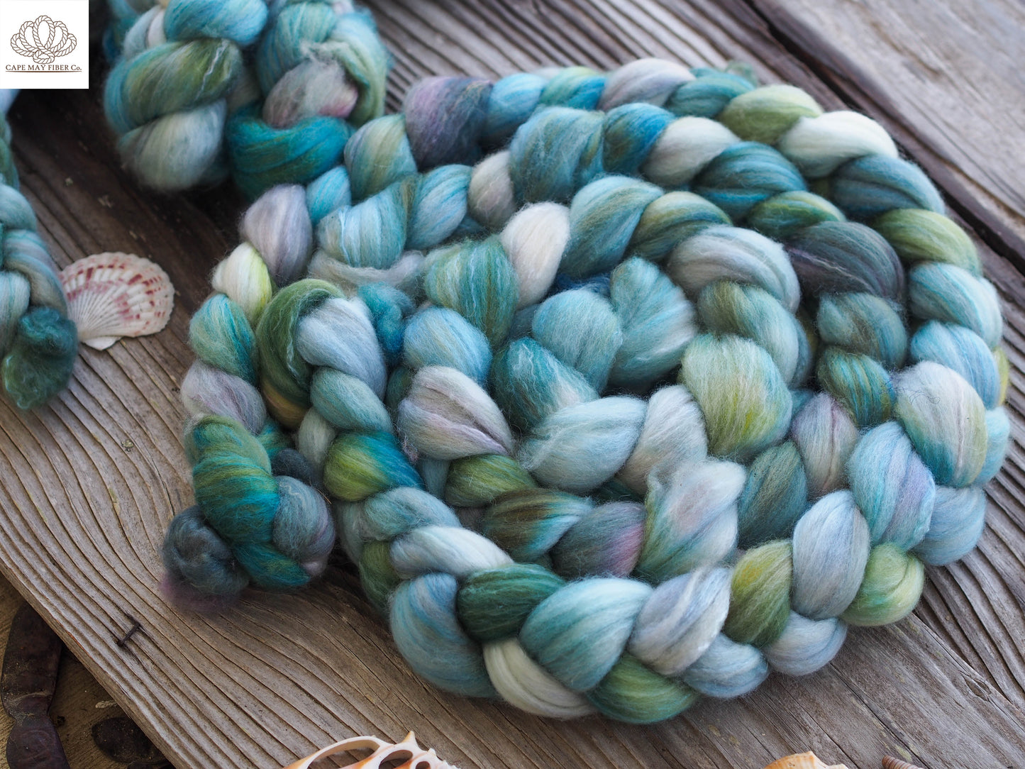 Blue Water Combed Top Polwarth Camel and Silk