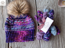 Load image into Gallery viewer, Boardwalk Plank Beanie Worsted / Aran Weight Knitting Pattern