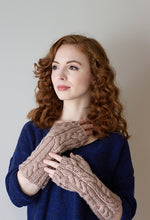 Load image into Gallery viewer, Caudal Fin Mitts Aran Weight Knitting Pattern