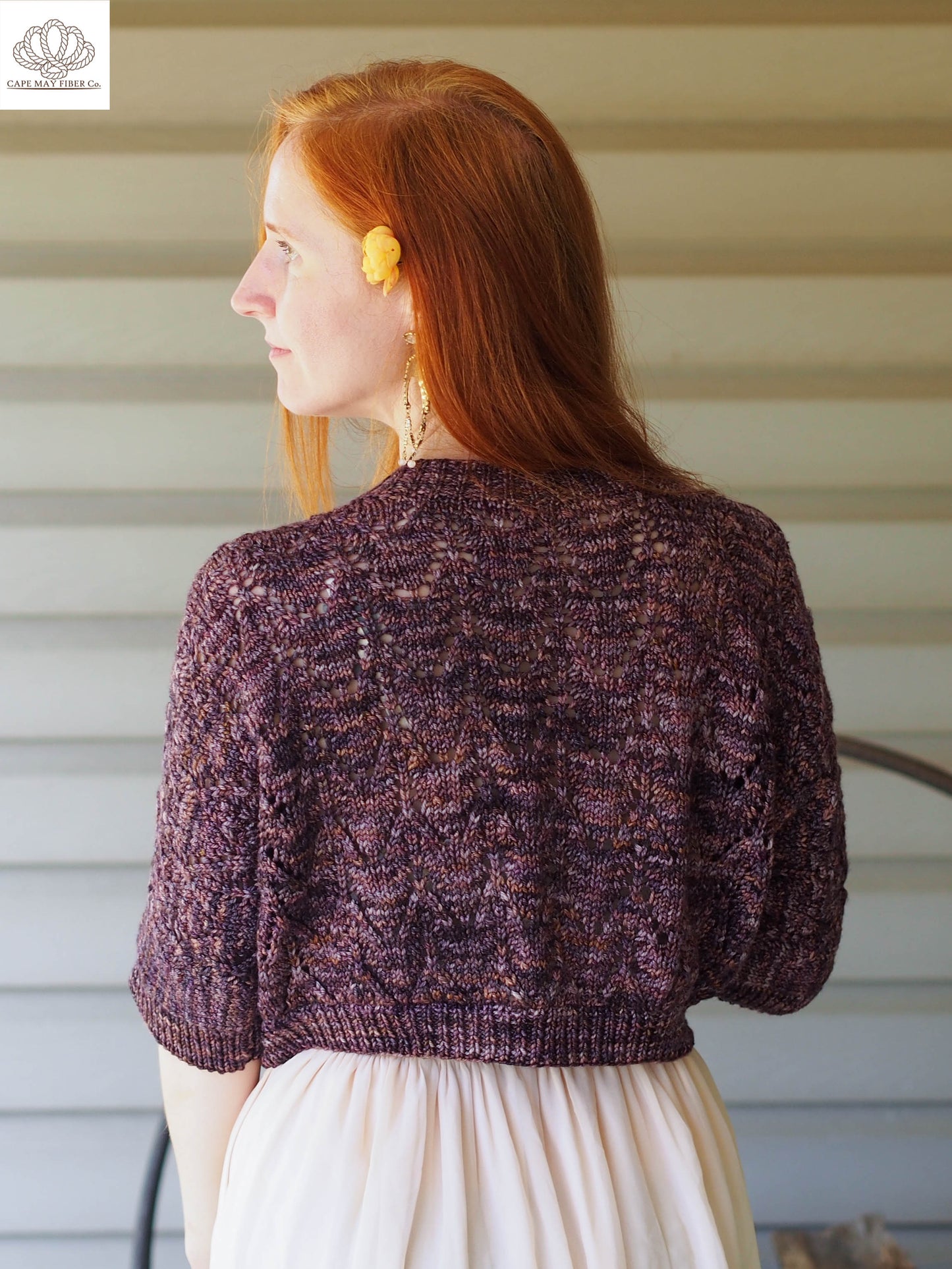 Chevron Belle Shrug Sport or DK Weight Knitting Pattern