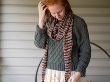 Load image into Gallery viewer, Clove Hitch Scarf Sport or DK Weight Knitting Pattern
