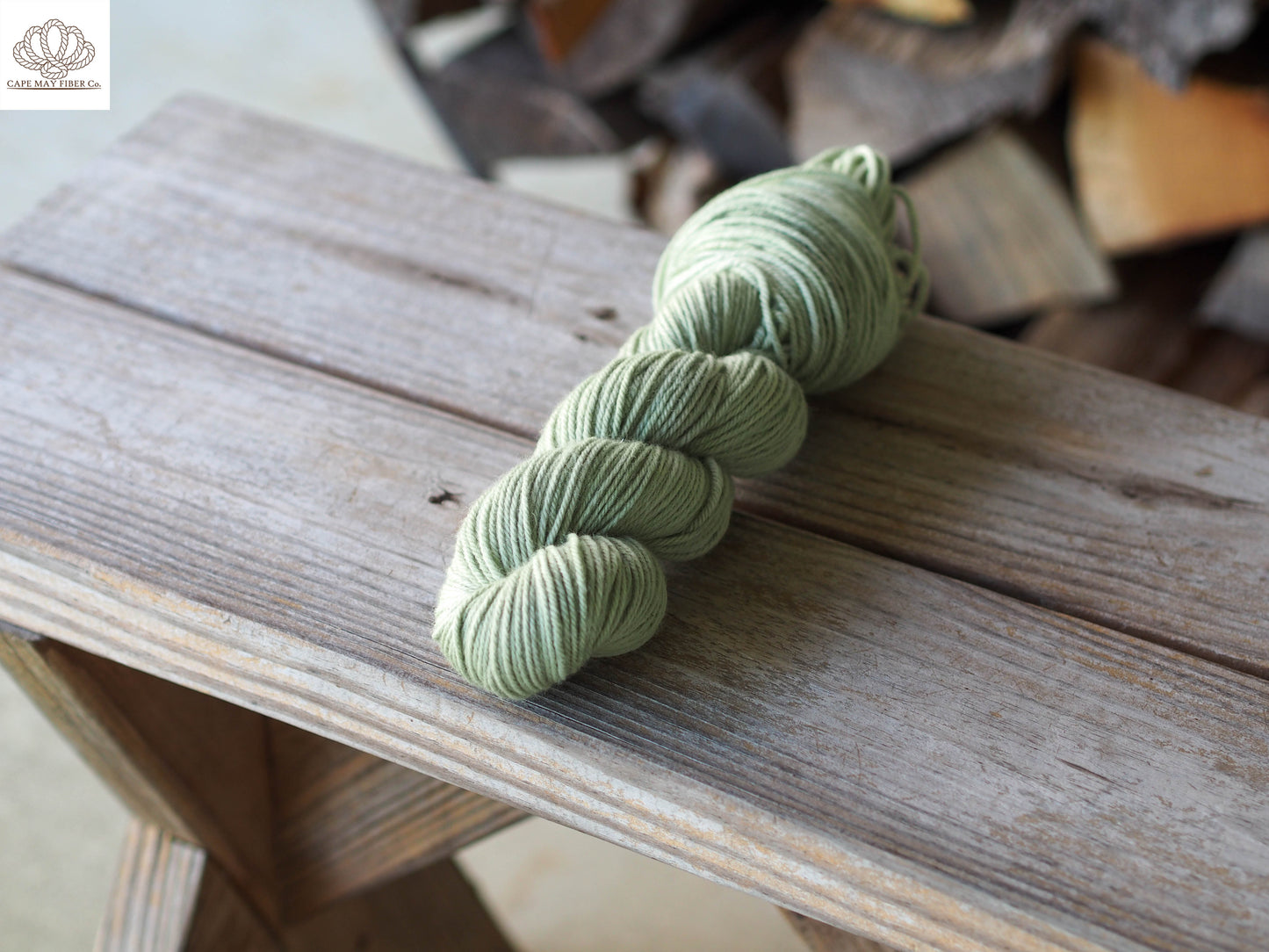 Fresh Indigo Green Naturally Dyed Aran Weight