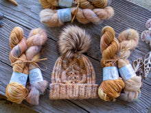 Load image into Gallery viewer, Haystack Hat Aran and Lace Knitting Pattern