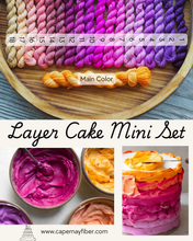 Load image into Gallery viewer, Layer Cake Mini Skein Fingering Weight Kit