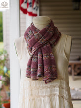 Load image into Gallery viewer, Lozen Striped Shawl Fingering and Lace Knitting Pattern