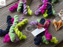 Load image into Gallery viewer, Luna Moths Dance Sparkle Sock Mini Skein Set of 5