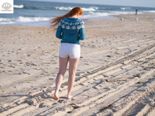 Load image into Gallery viewer, Seashell Pullover Fingering Weight Knitting Pattern