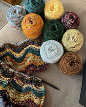 Load image into Gallery viewer, Shelly Throw Knitting Pattern DK Weight