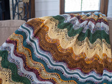 Load image into Gallery viewer, Shelly Throw Knitting Pattern DK Weight