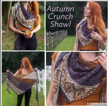 Load image into Gallery viewer, Autumn Crunch Shawl DK Weight Hand Knitting Pattern