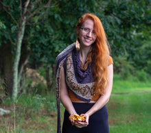 Load image into Gallery viewer, Autumn Crunch Shawl DK Weight Hand Knitting Pattern