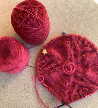 Load image into Gallery viewer, Cape Mae Hat Lace and Fingering Weight Knitting Pattern