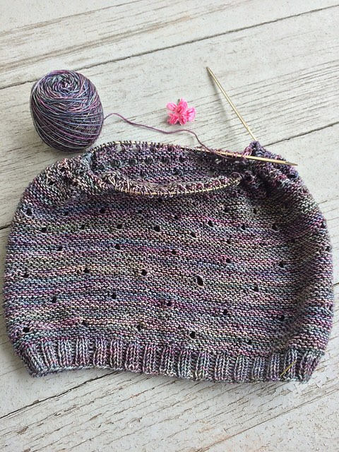 Dodging Rain Drops Cowl Knitting Pattern Fingering Weight