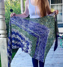Load image into Gallery viewer, Angler Shawl Fingering Weight Knitting Pattern
