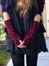 Load image into Gallery viewer, Dragon Cabled Gauntlets Knitting Pattern Dk or Worsted Weight
