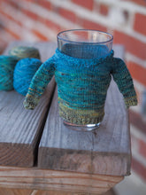 Load image into Gallery viewer, Cold Brew Koozie Hand Knitting Pattern Fingering Weight
