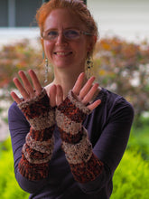 Load image into Gallery viewer, Enchanted Armwarmers Crochet Pattern DK Weight