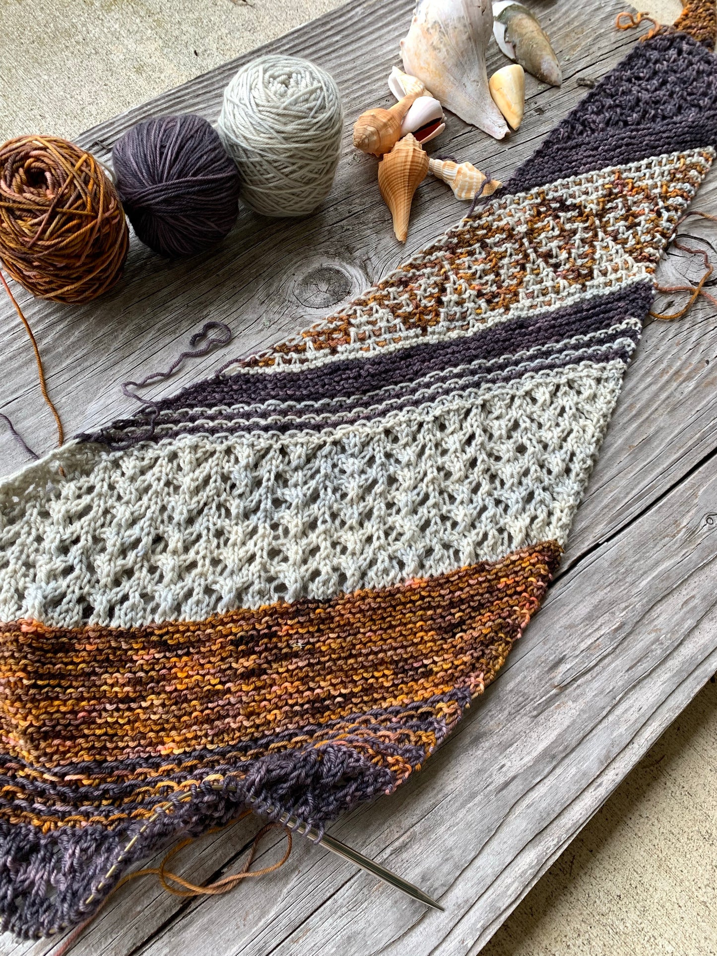 Autumn Crunch Shawl Kit