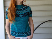 Load image into Gallery viewer, Ravenous Pullover Fingering Weight Hand Knitting Pattern