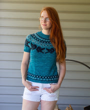 Load image into Gallery viewer, Ravenous Pullover Fingering Weight Hand Knitting Pattern