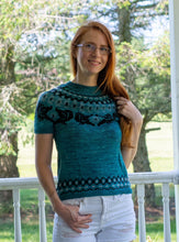 Load image into Gallery viewer, Ravenous Pullover Fingering Weight Hand Knitting Pattern