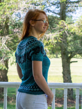 Load image into Gallery viewer, Ravenous Pullover Fingering Weight Hand Knitting Pattern