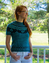 Load image into Gallery viewer, Ravenous Pullover Fingering Weight Hand Knitting Pattern