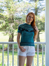 Load image into Gallery viewer, Ravenous Pullover Fingering Weight Hand Knitting Pattern