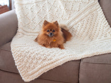 Load image into Gallery viewer, Sailor's Throw Knitting Pattern Super Bulky Weight