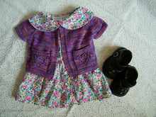 Load image into Gallery viewer, Sweetheart Baby Cardigan Knitting Pattern Fingering Weight