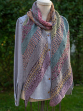 Load image into Gallery viewer, Victorian Winter Wonderland Scarf Fingering or DK Weight Knitting Pattern