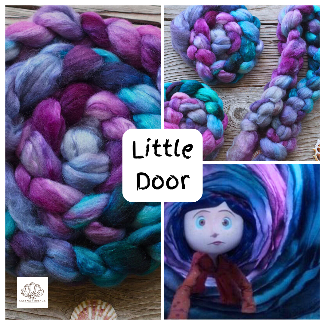 Little Door BFL and Mohair Combed Top
