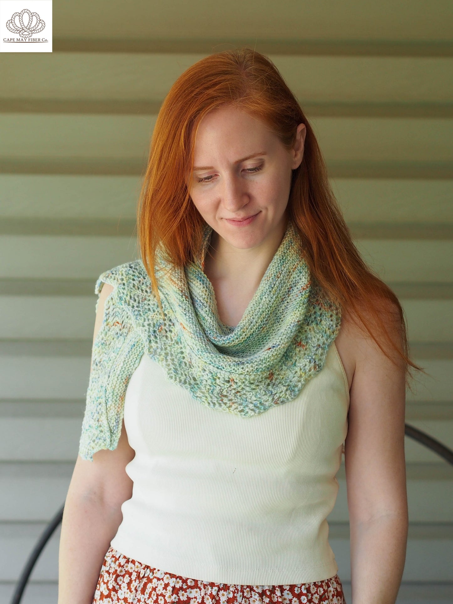 Atlantis Scarf Hand Knitting Pattern Fingering Weight