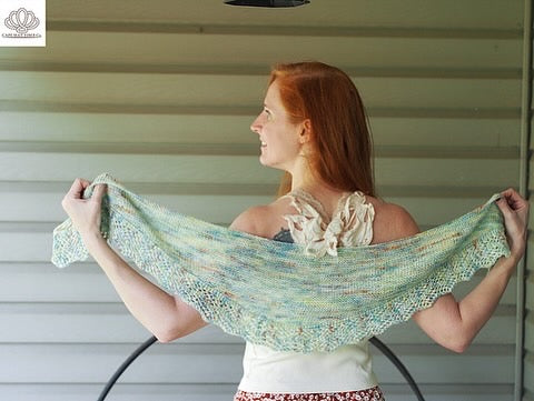 Atlantis Scarf Hand Knitting Pattern Fingering Weight