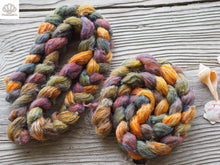 Load image into Gallery viewer, Autumn Leaves Polwarth Linen Combed Top
