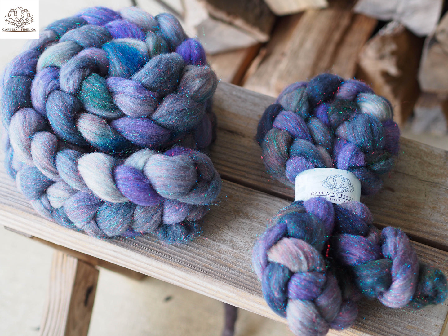 Wild Geese That Fly With the Moon on Their Wings Merino and Glitter Combed Top- 4 oz