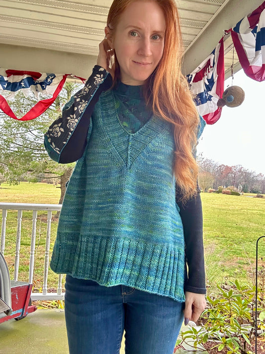 Alchemist Slipover Vest NSW Organic Aran Weight Kit