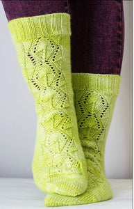 Alternating Current Socks Fingering Weight Knitting Pattern