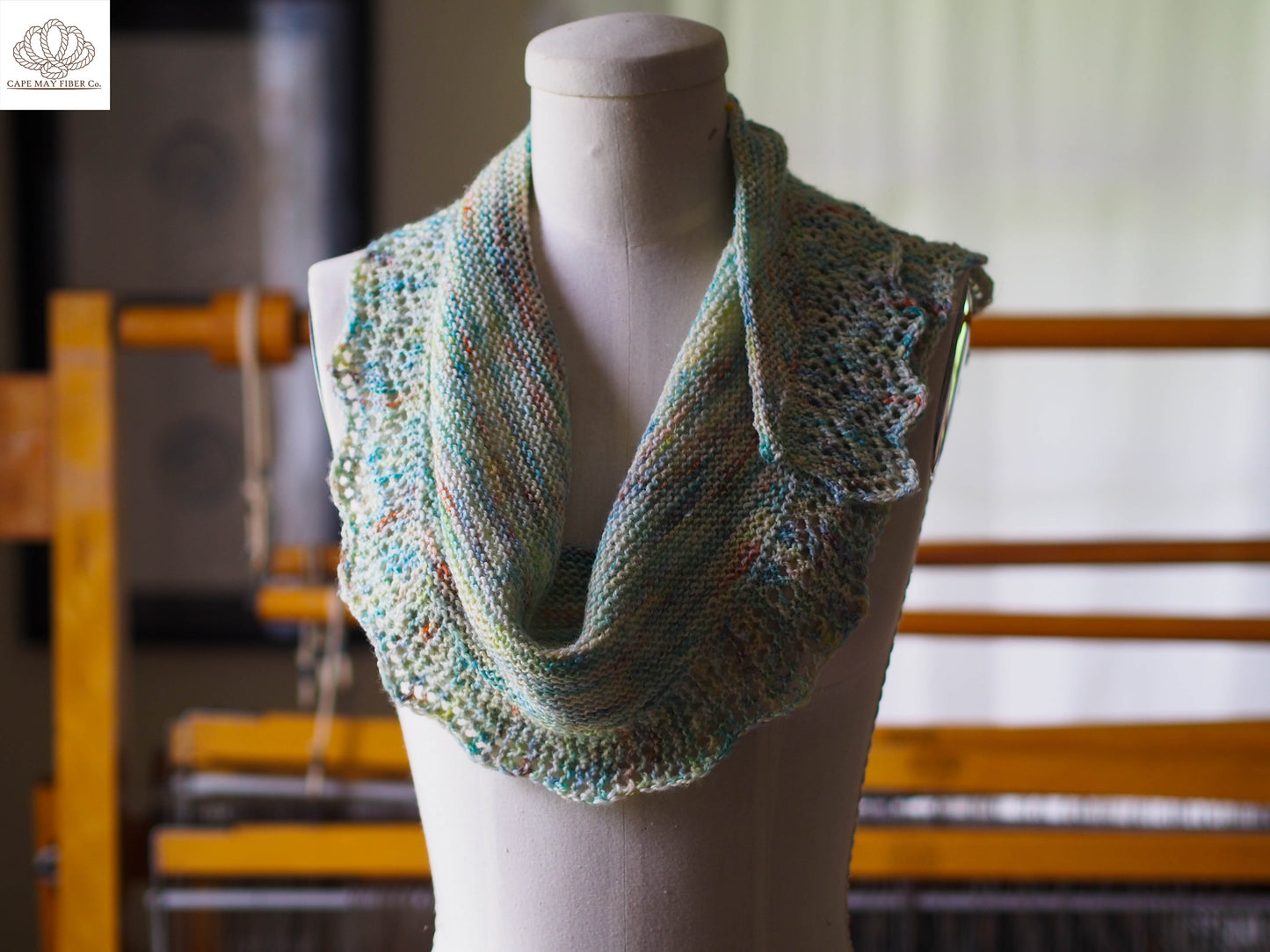 Atlantis Scarf Hand Knitting Pattern Fingering Weight