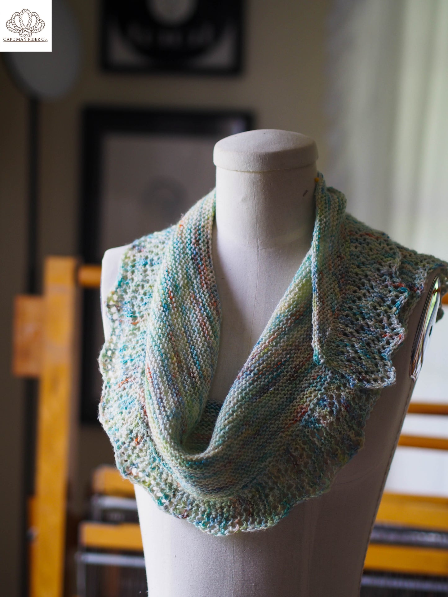 Atlantis Scarf Hand Knitting Pattern Fingering Weight