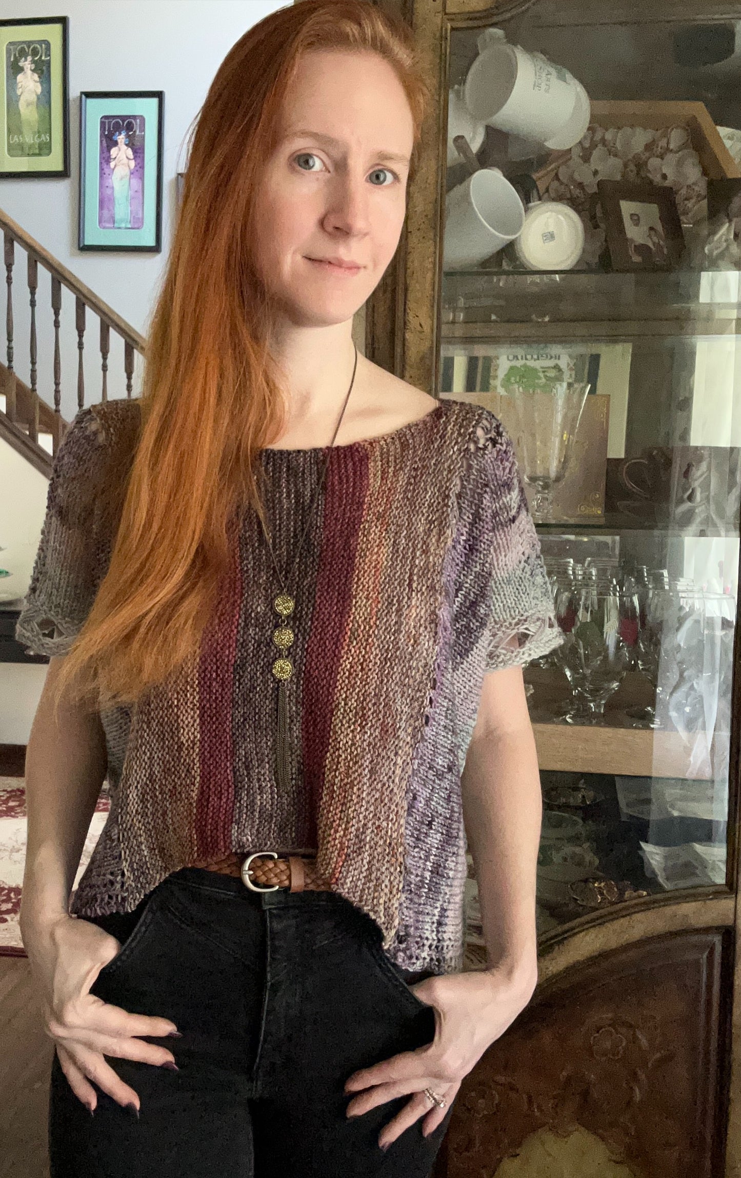 Beachycomber Top or Poncho Fingering Weight Knitting Pattern