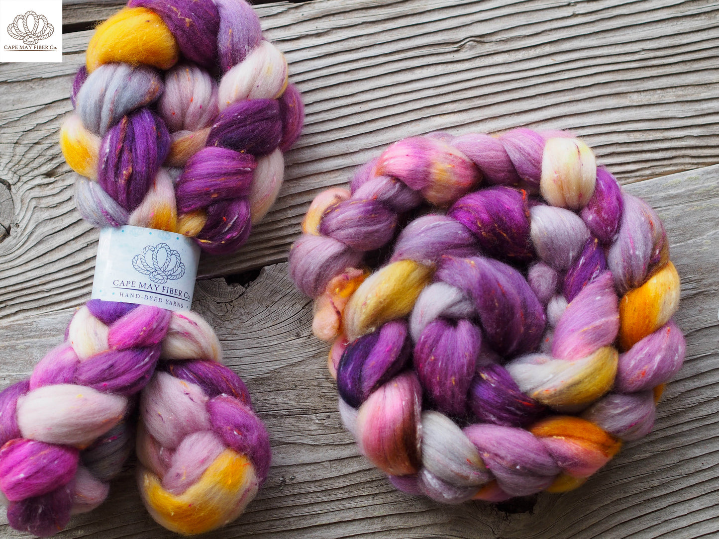 Berry Crumble Tweed Polwarth Blend Combed Top