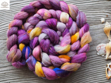 Load image into Gallery viewer, Berry Crumble Tweed Polwarth Blend Combed Top
