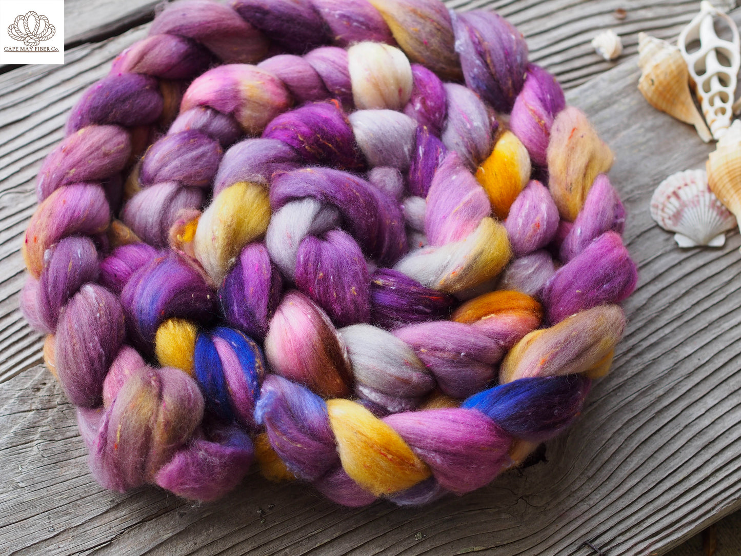 Berry Crumble Tweed Polwarth Blend Combed Top