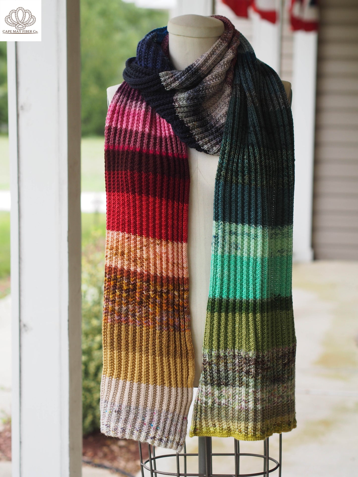 Mistake Rib Scarf Fingering or DK Weight Knitting Pattern